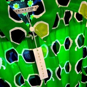 Trina Turk Blue And Green Dress
